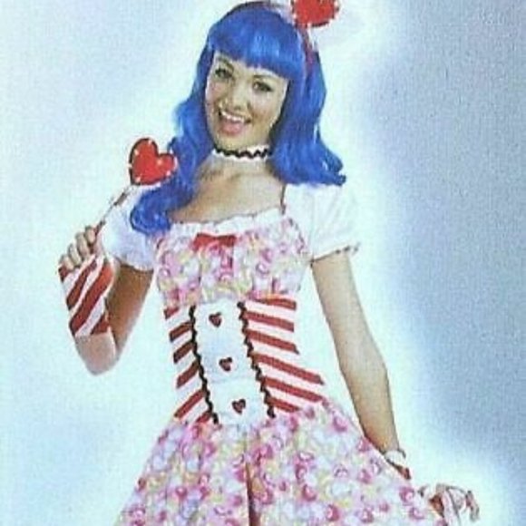Kids Lollipop Sensation Sugar Sugar Size 7-9 Candy Girl Fancy Dress Up Halloween - Picture 6 of 16